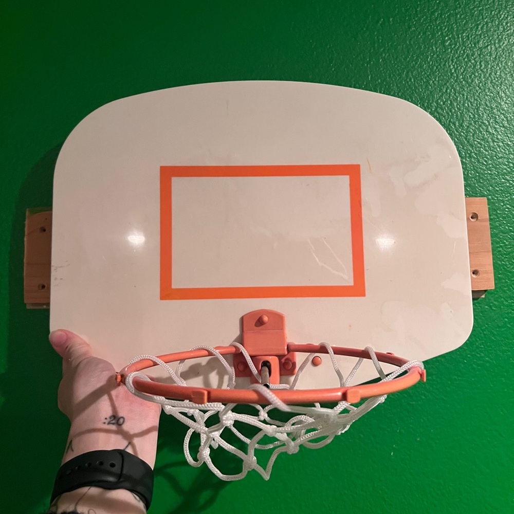 Mini Basketball Hoop with Orange Rim